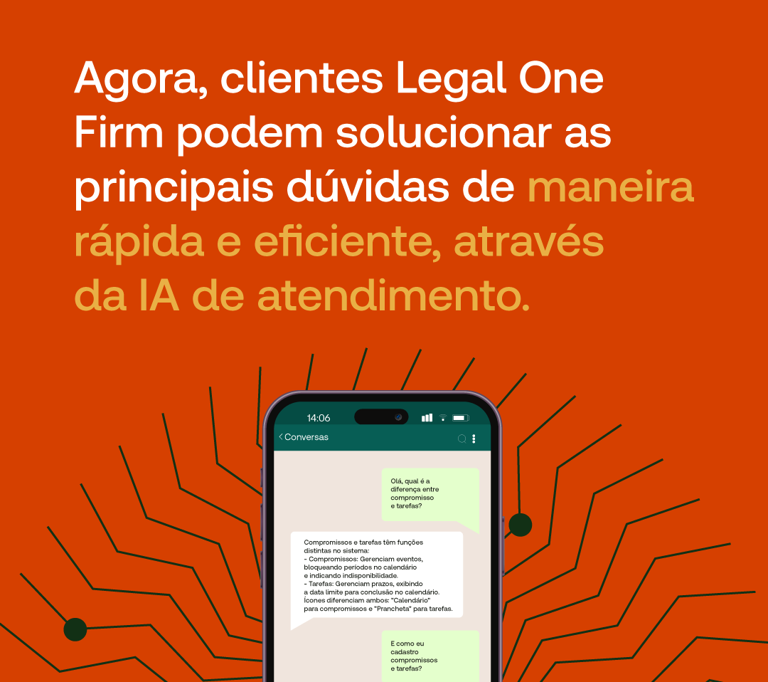 Assistente Virtual com Inteligência Artificial para Clientes Legal One Firm